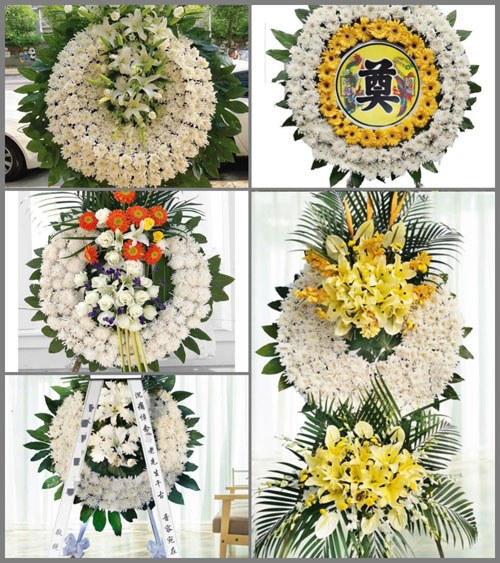 贵州黔南州惠水县好花红镇弄苑村花圈速递